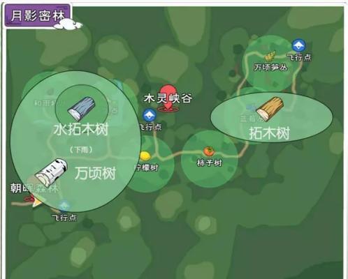 小森生活水拓木采集位置在哪里？如何快速找到采集点？