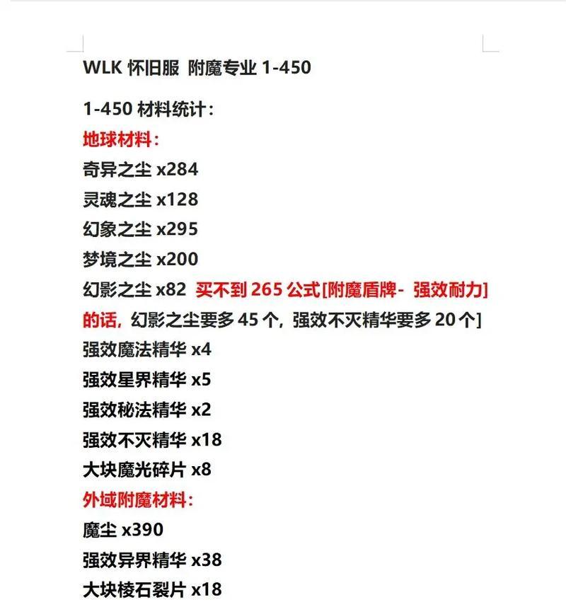 魔兽世界中如何进行自我附魔？